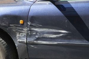 scratch on side of car