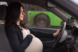 pregnant woman driving