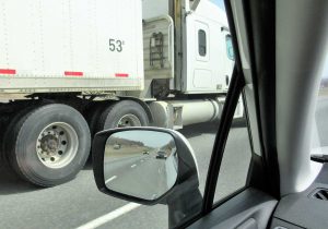 a truck's blind spot