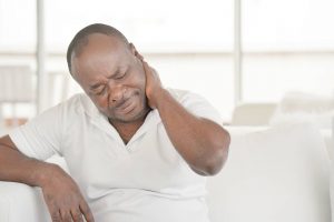 man with chronic pain after a car accident